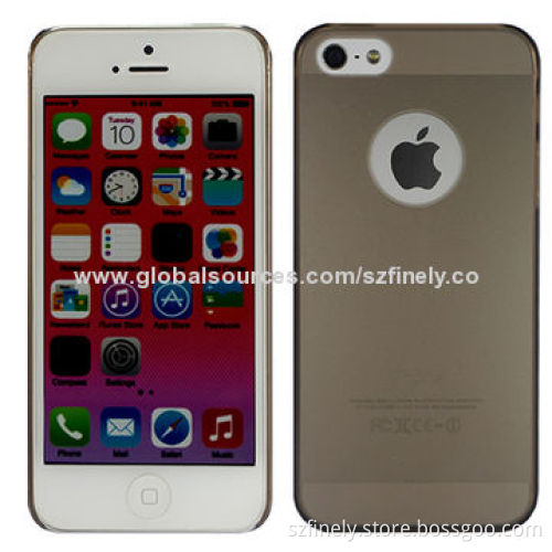 PC Cases for iPhone 5/5S, Ultra-thin Series，0.3mm Thickness with Apple Hole